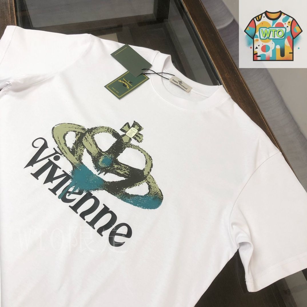 今日特価】Vivienne Westwood 2025 春夏 男女同款 半袖円領 T