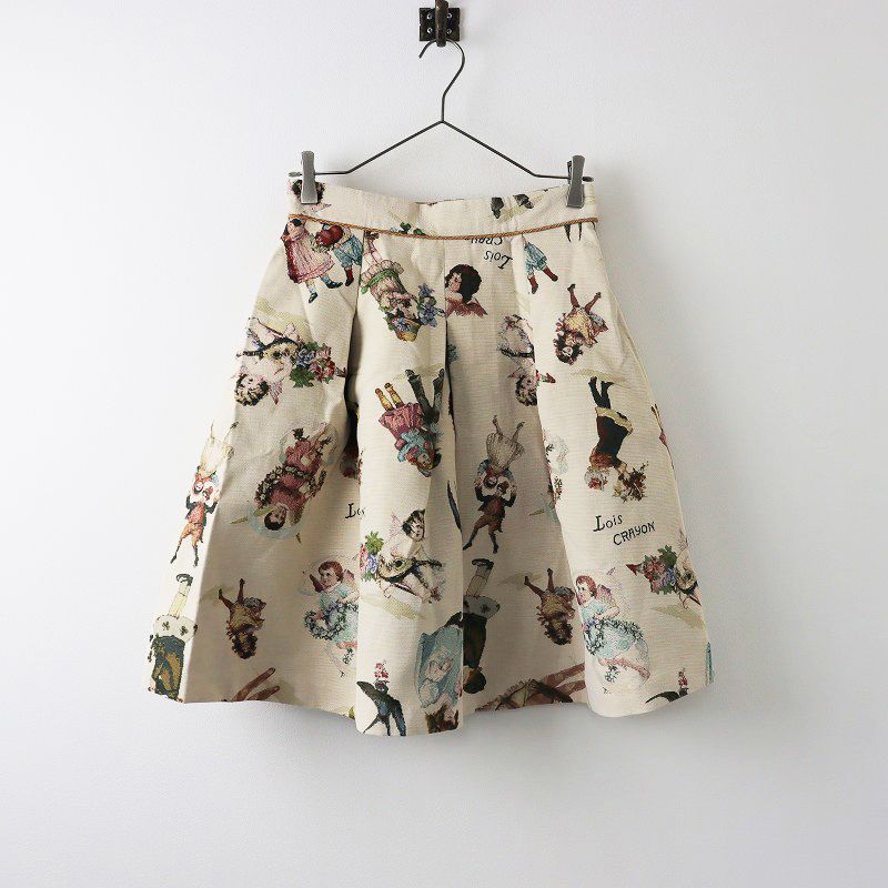 LOIS CRAYON ロイスクレヨン フレアスカート 良好 サイズ:M マルチ  