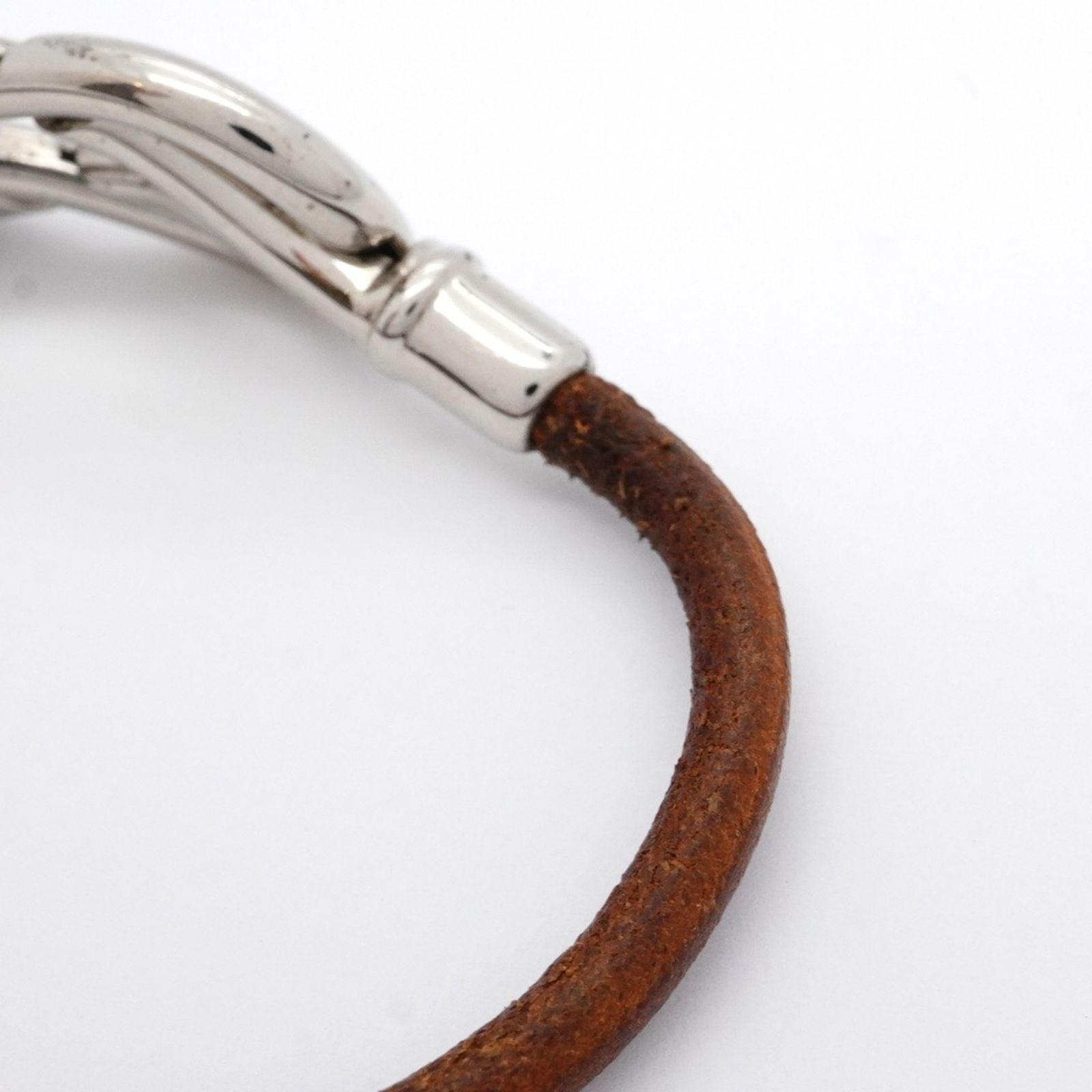 エルメス HERMES アタメ ブレスレット シルバーカラー レザー エルメス(Hermes) エルメス ブレスレット アタメ メタル レザー