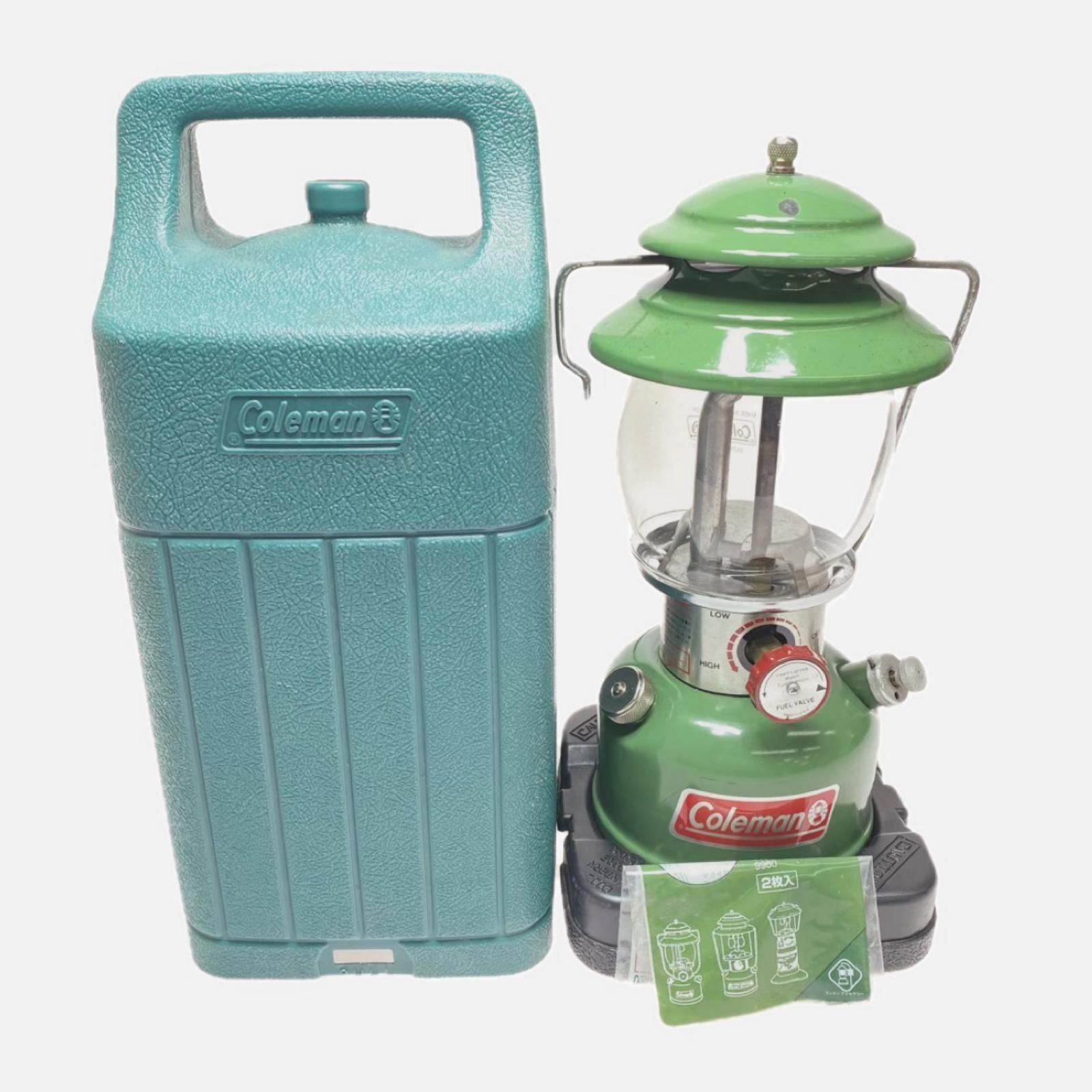 Coleman - ωωColeman コールマン ガソリンランタン サビ有 程度BC アマガエルカラ-・ケース付 200B ωωColeman コールマン ガソリンランタン サビ有 程度BC
