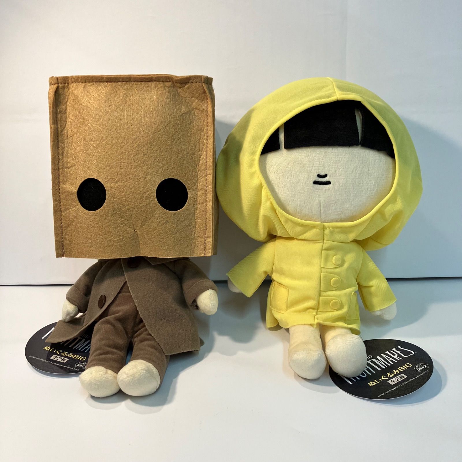 リトルナイトメア　モノ　シックス　BIG ぬいぐるみ　2個セット　まとめ売り 瀬戸店】タグ付き リトルナイトメア ぬいぐるみBIG モノ