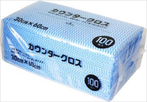 まとめ買い-16点セット カウンタークロス１００枚ブルー 大和物産 たわし ふきん