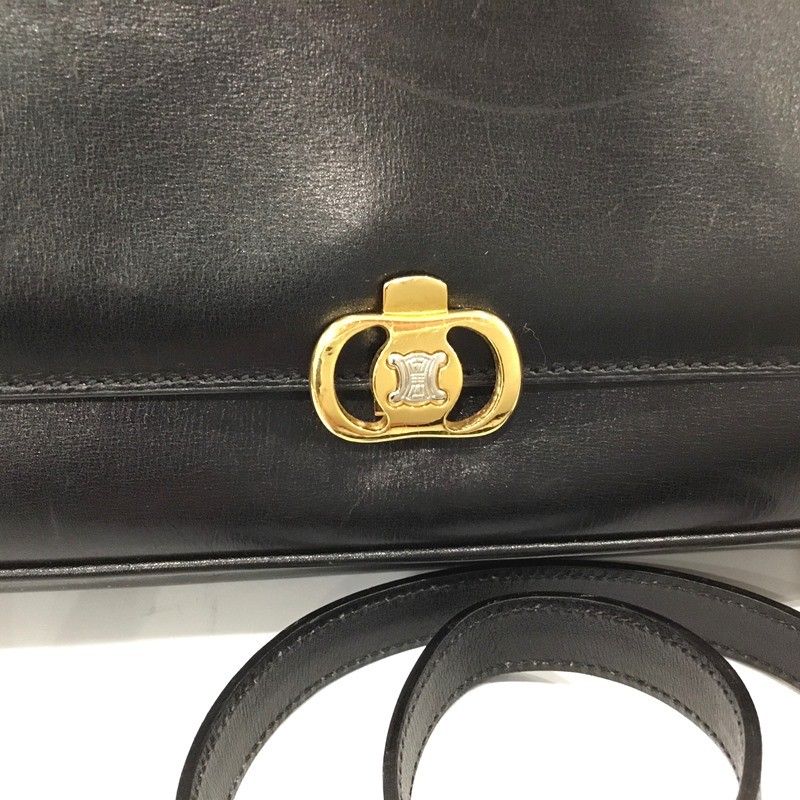 セリーヌ （CELINE）ヴィンテージ レザー クロスボディショルダー  