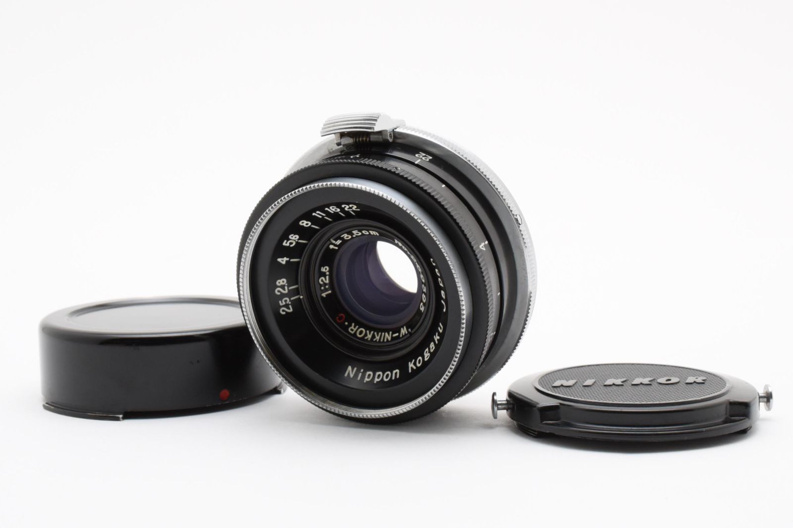 Nippon Kogaku W-NIKKOR C 3.5cm f2.5 ブラック Nikon Sマウント ニコン レンジファインダー マニュアル レンズ A0139