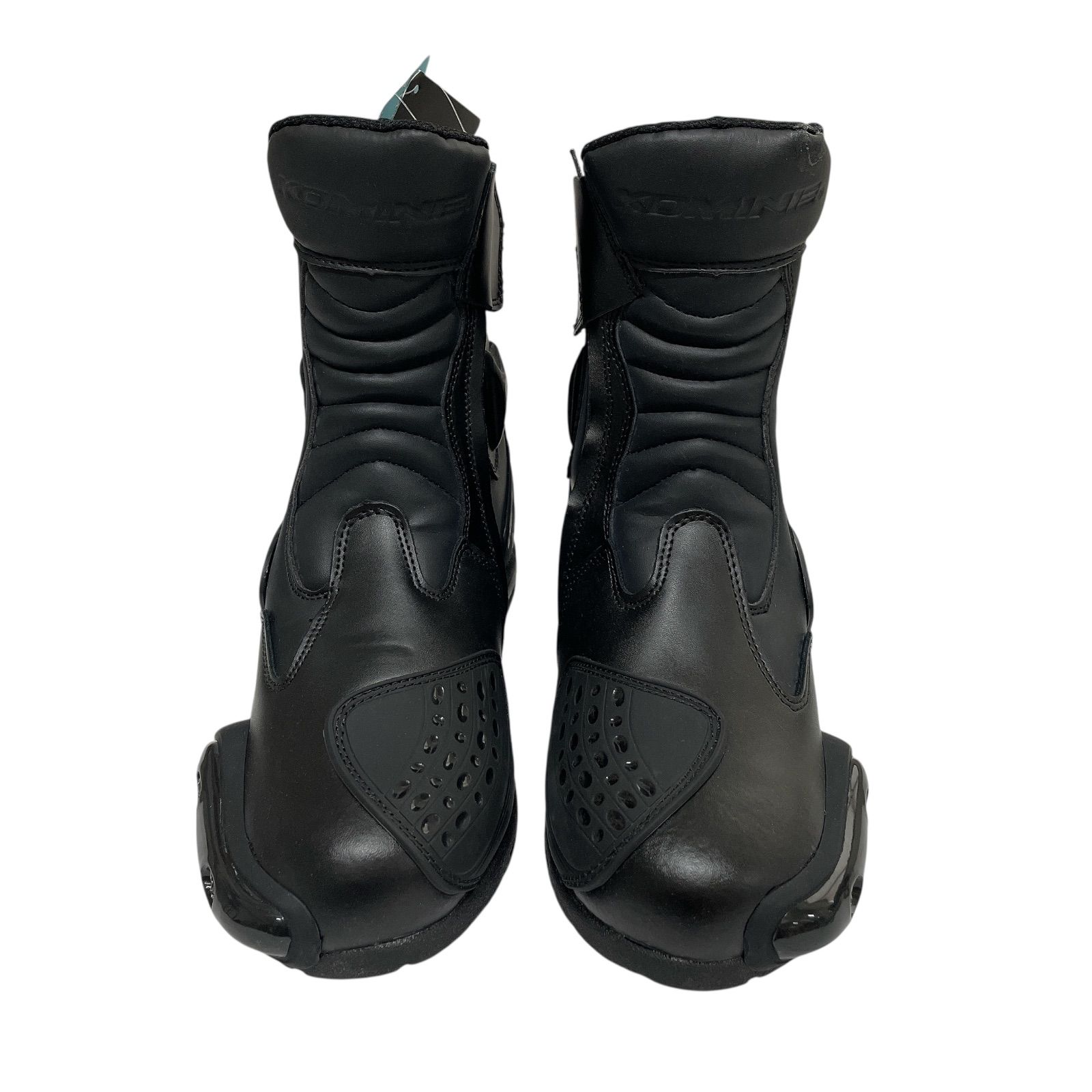 WJ18 タグ付き KOMINE コミネ BK-067 プロテクトスポーツショートライディングブーツ バイクブーツ スポーツライディング ブラック 27cm