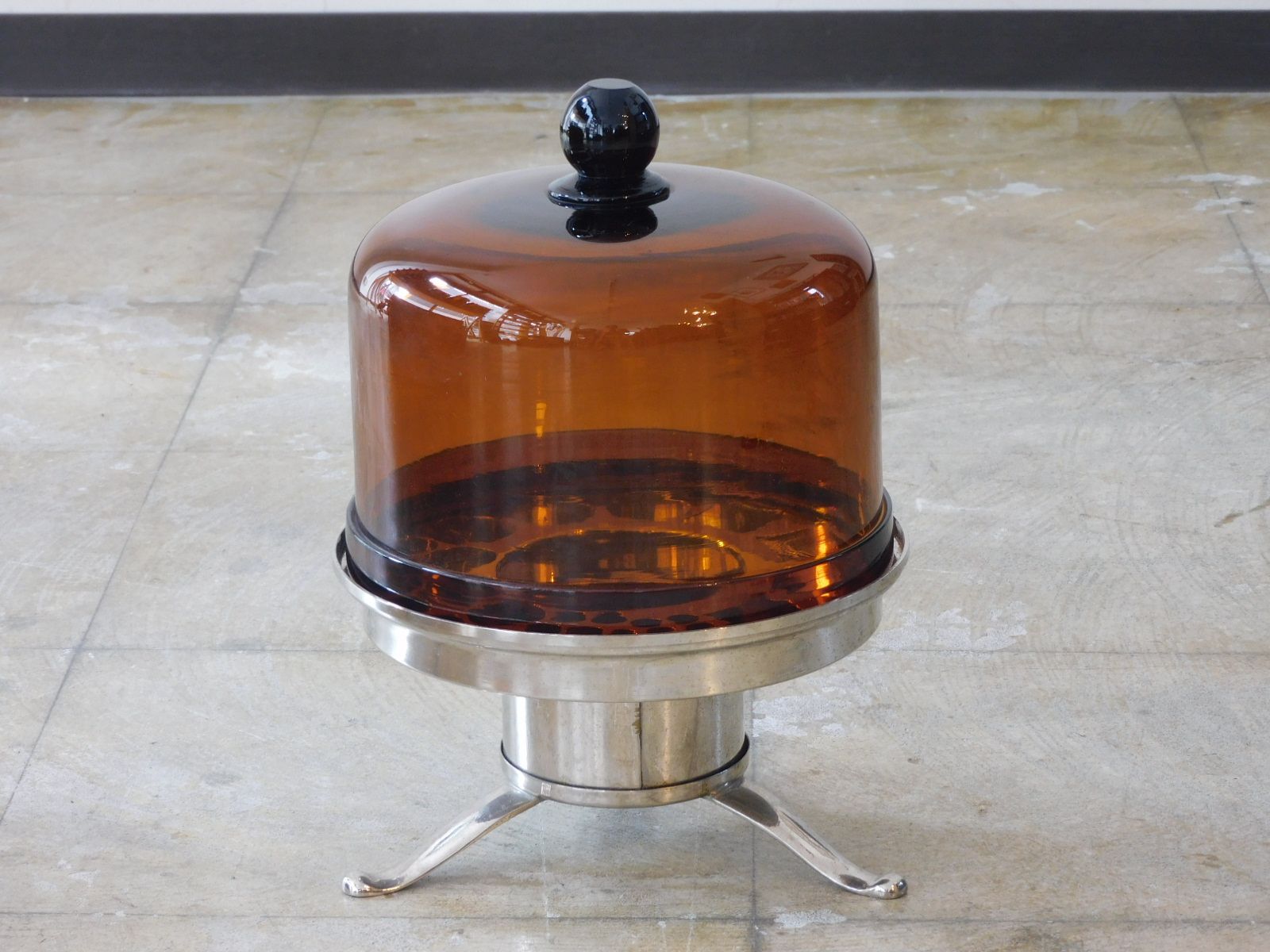 ふるいガラスドーム HK-a-05153 / アンティーク 本物 ショーケース