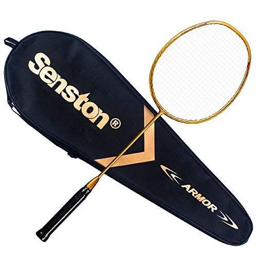 SenstonバドミントンラケットN80グラファイトカーボンファイバーシングルハイエンドバドミントンラケット（キャリーバッグを含む）