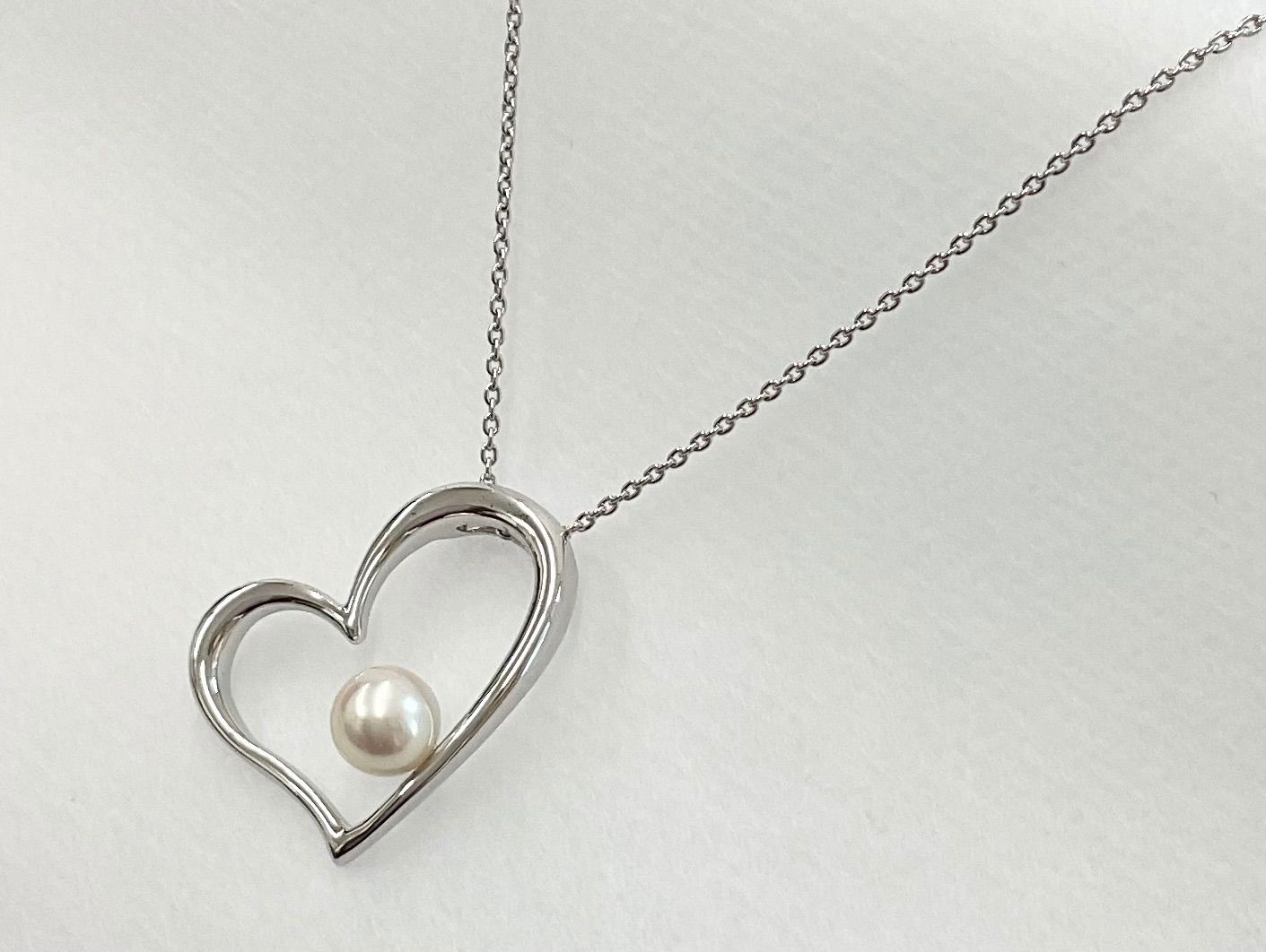TASAKI パール付きネックレス 田崎真珠 TASAKI タサキ パール ネックレス シルバー925 - メルカリ