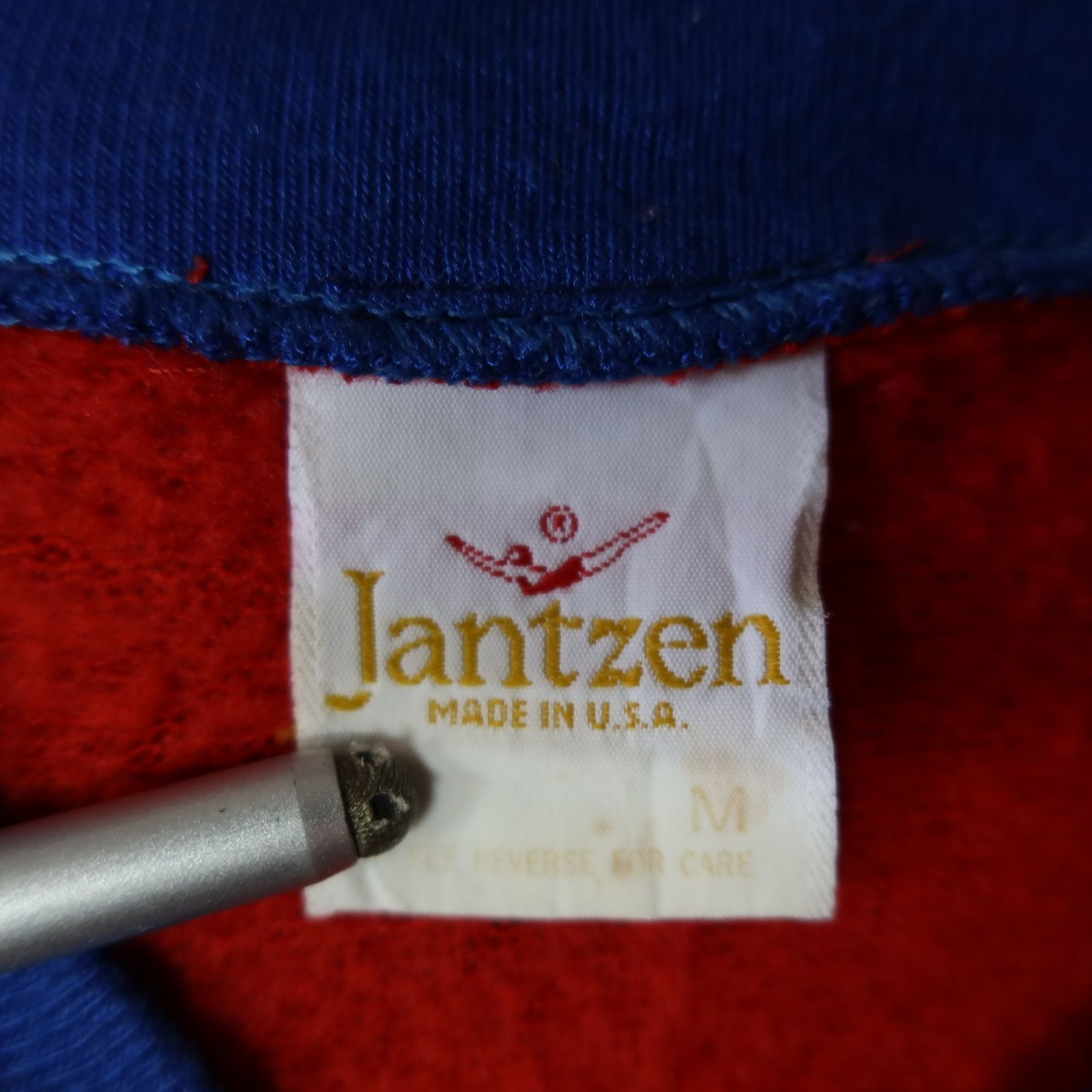 90s～ Vintage US古着☆Jantzen ジャンセン ジップカーディガン USA製 