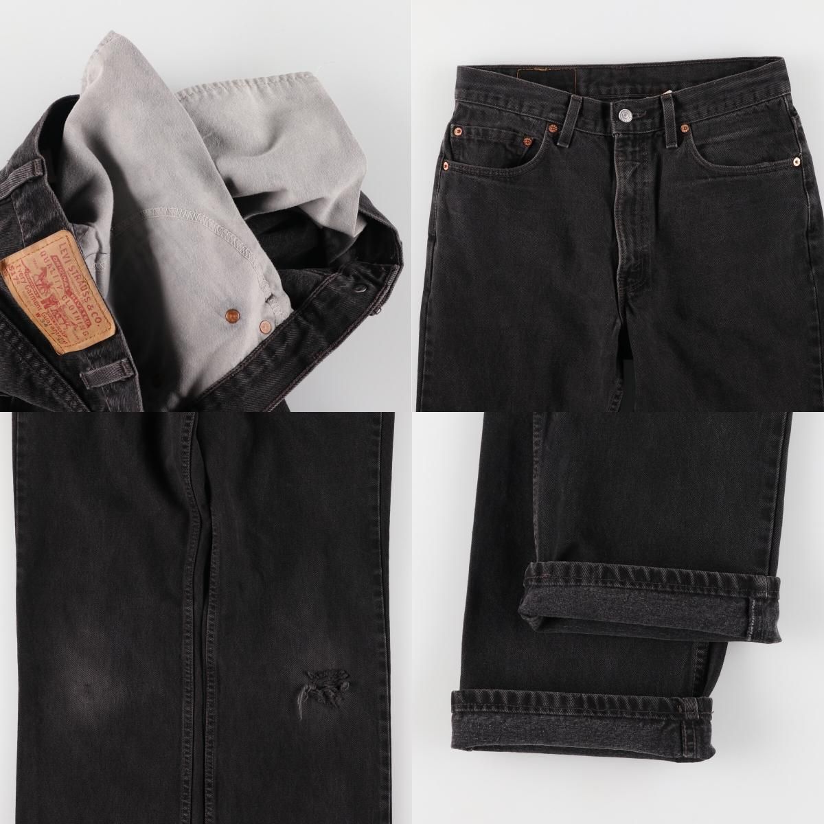 古着 90年代 リーバイス Levi's 517-0260 後染め ブラックデニム