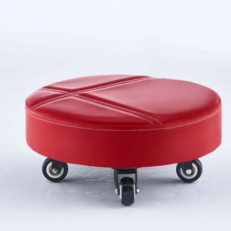 クッション付きスツール 赤 （ クッション付き チェアー） クッション