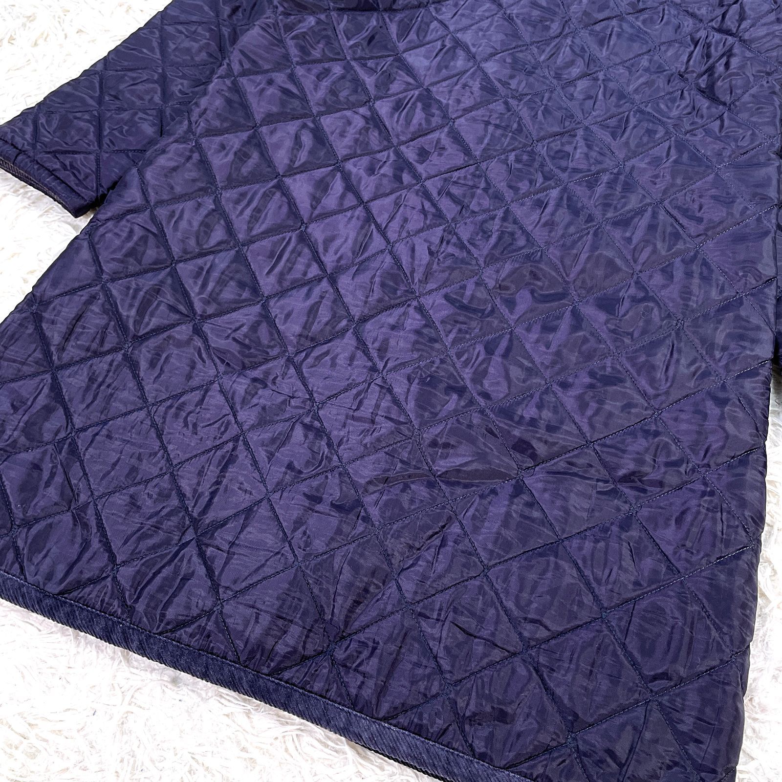 定番‼✨ LAVENHAM キルティングコート ロング フード イギリス製 36 