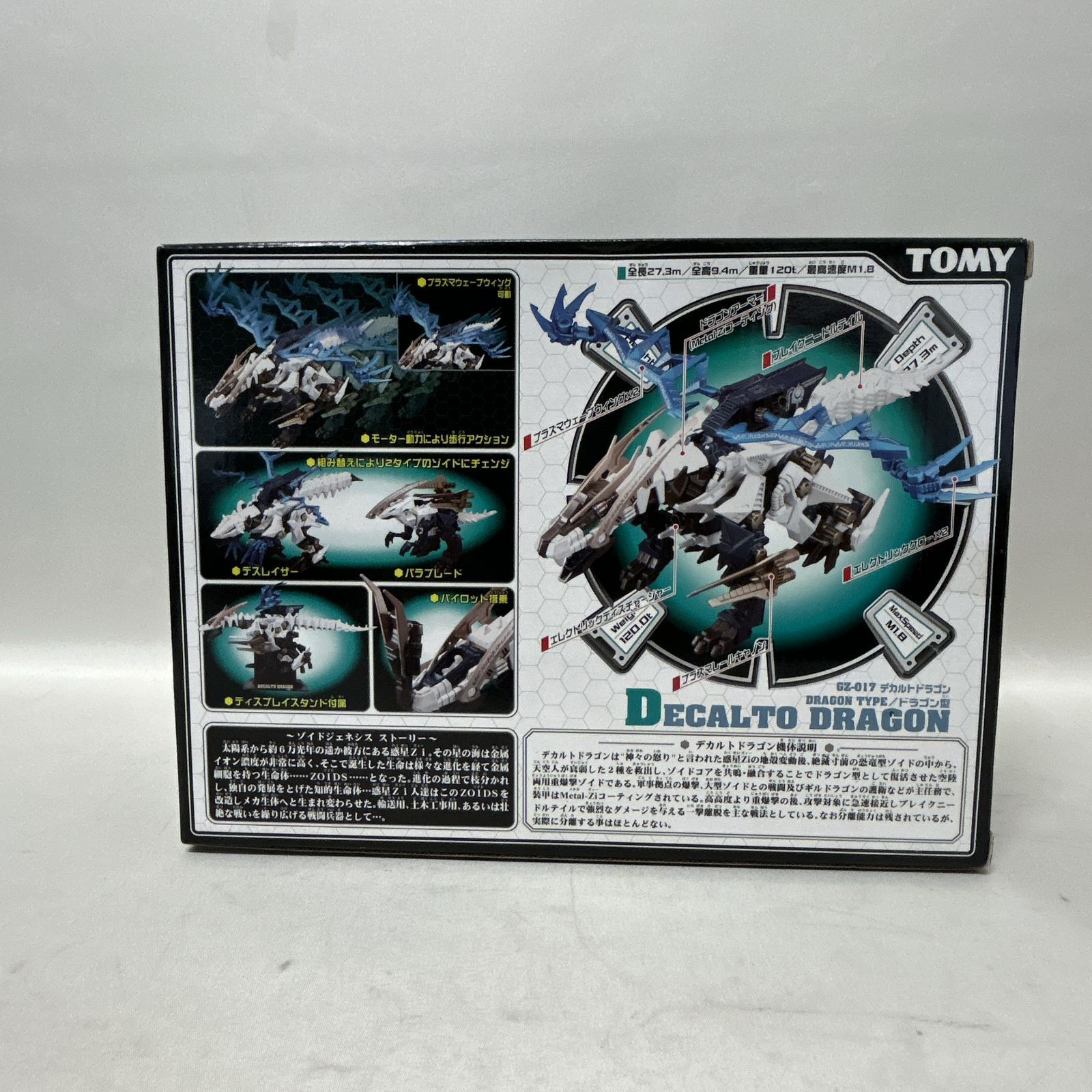 浜館42-1099 店舗併売品 ZOIDS ゾイド ジェネシス GZ-017 デカルトドラゴン 品