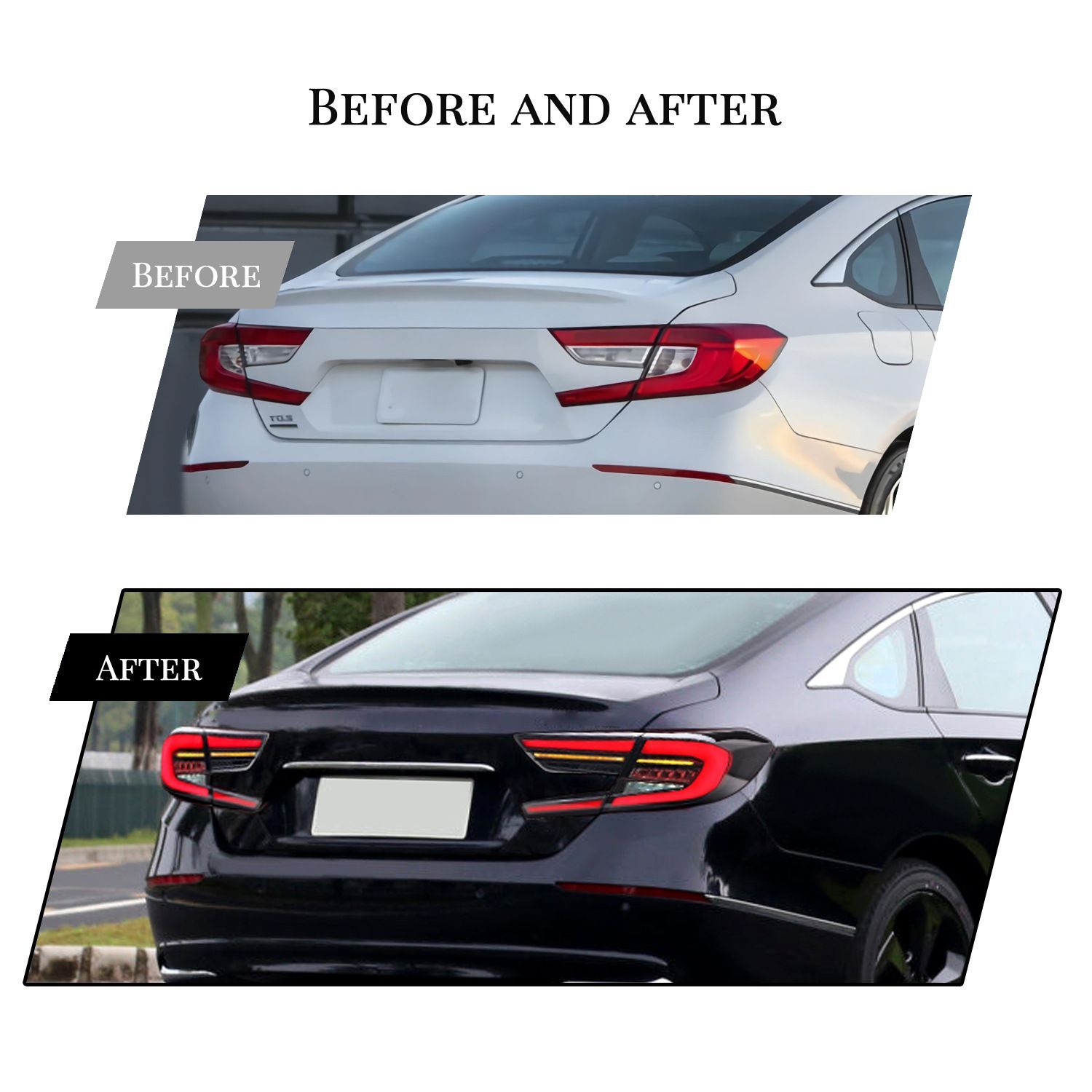 ホンダ アコード 18-22年モデル 用 LED流れるウインカー尾灯ユニット改造 →新型