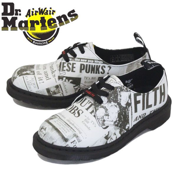 Dr.Martens (ドクターマーチン) 25928009 1461 3EYE SEX PISTOLS セックスピストルズ レザーシューズ WHITE Dr.Martens UK10-約29.0cm