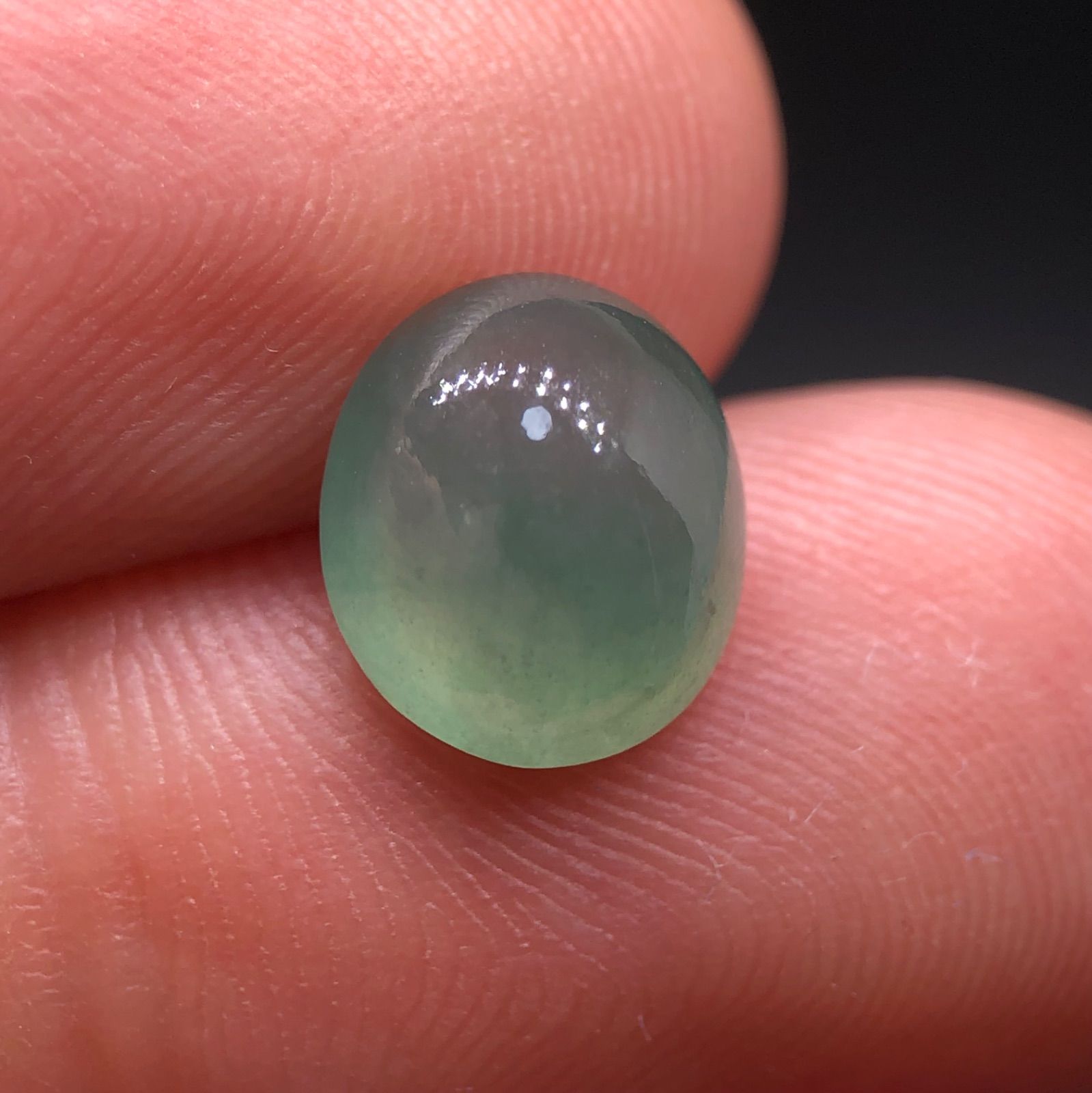 ミャンマー産 本翡翠 ルース 3.45ct ガラス質 みずみずしい とろとろ