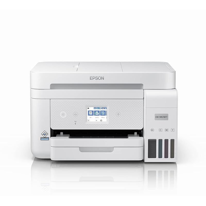 【新品】 エプソン プリンターエコタンク搭載 A4インクジェット複合機 FAX付 EW-M674FT　テレワーク向け低ランニングコスト 1