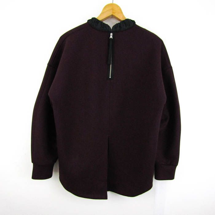 【美品】LANVINランバンオンブルー　ギャザーネックダンボールカットソー LANVIN en Bleu（ランバンオンブルー）の「ギャザーネック