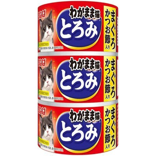 いなば わがまま猫 とろみ まぐろ かつお節入り 140g×3缶 1ケース54缶