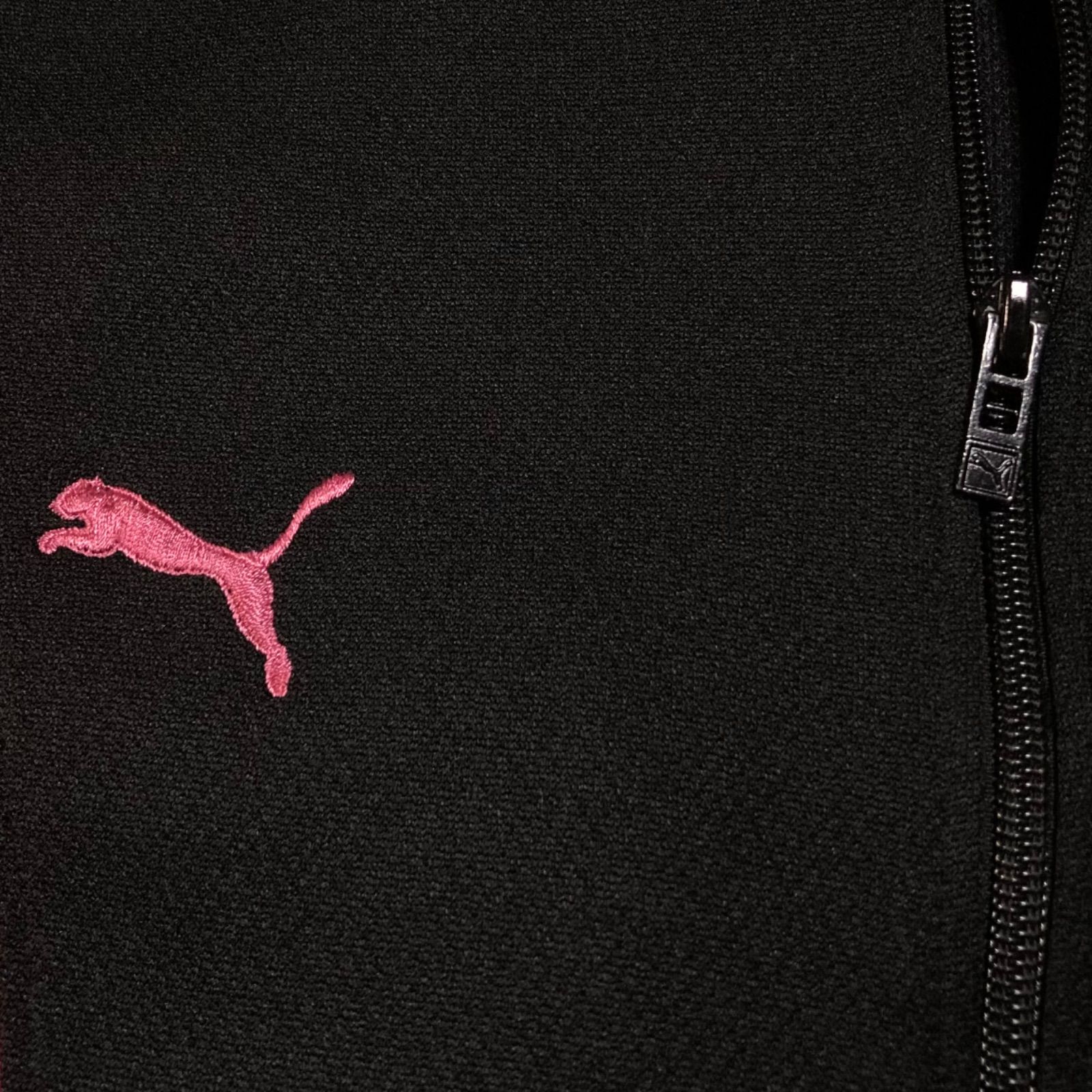 90s 日本製 PUMA ジャージ トラック パンツ ジャケット 黒 赤 80年代〜90年代 ヴィンテージ puma プーマ トラックジャケット
