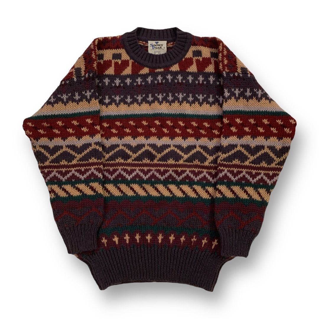 90s Snowy Peak Mohair Knit Sweater スノーウィーピーク モヘア