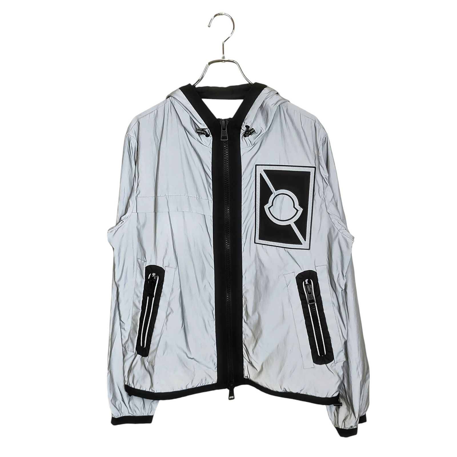 MONCLER モンクレール x Craig Green 18SS GAUSS GIUBBOTTO ナイロン ジャケット D109H4060805 549QD 3 グレー|ブラック