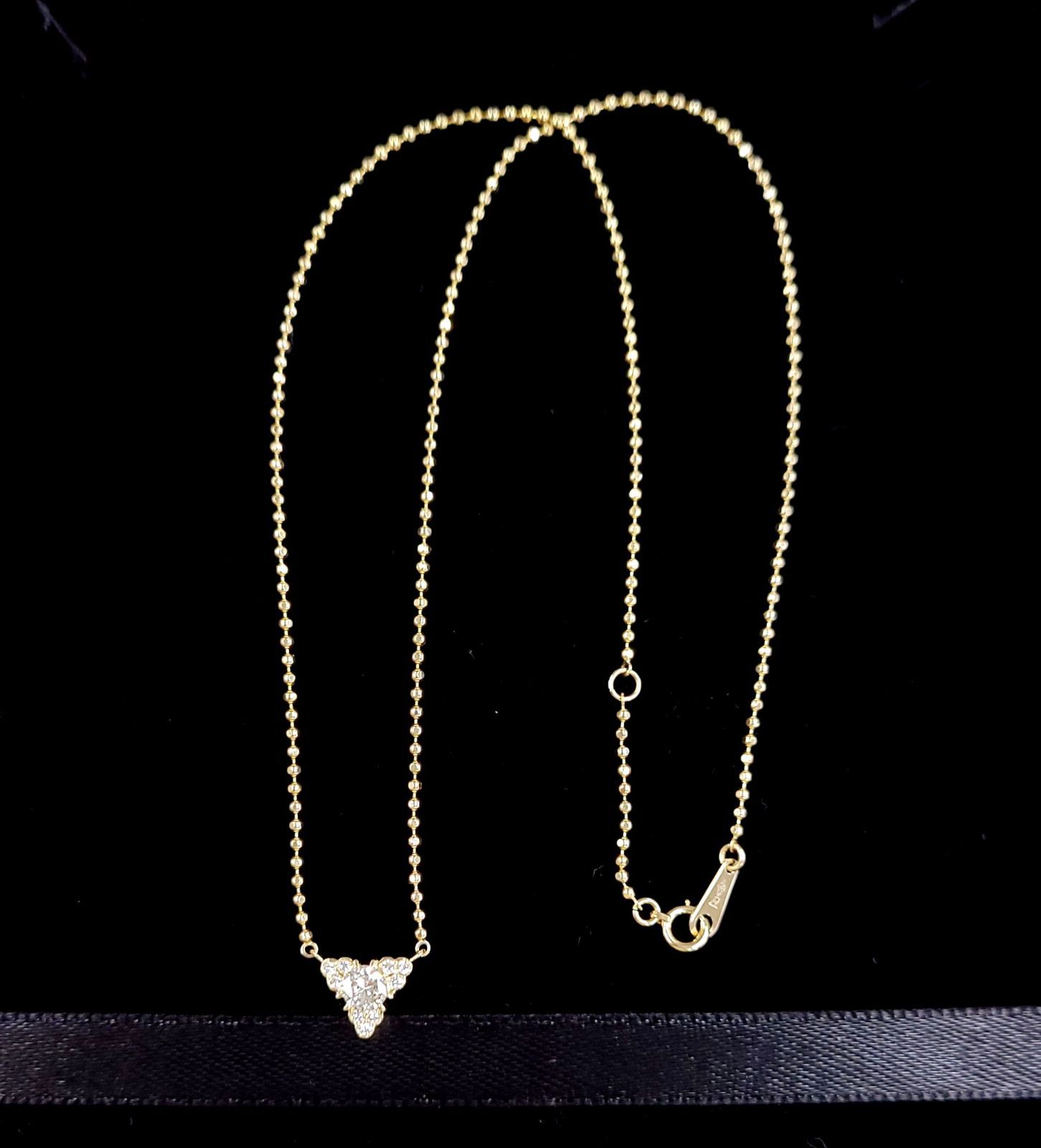 H SI Good ダイヤモンド K18 YG ネックレス 鑑定書付 - メルカリ 