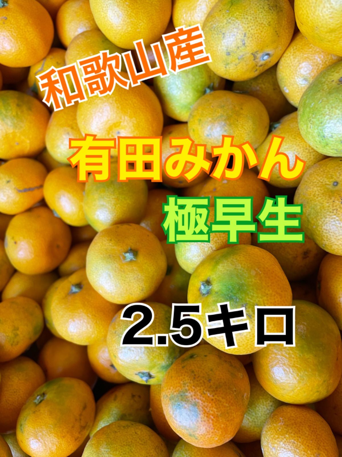 和歌山　有田みかん　極早生　日南こつぶ2.5キロ