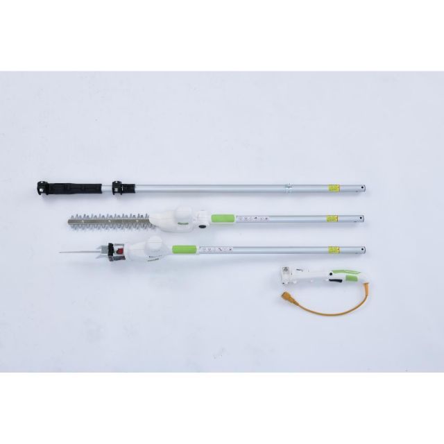 山善 高枝ガーデントリマー-ガーデンソー 4WAYセット AC電源タイプ PHS-3000 伸縮 高枝切り 剪定 ポールソー 着脱伸縮ポール付