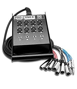 中古】「未使用品」Hosa SH-8X4-50 15m 一体型ライブ用マルチケーブル