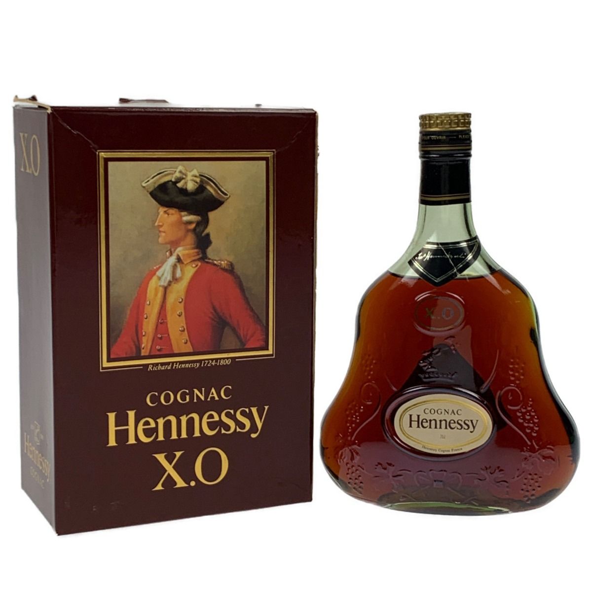 ▽▽ Hennessy ヘネシー XO 金キャップ グリーンボトル 700ml ラベル