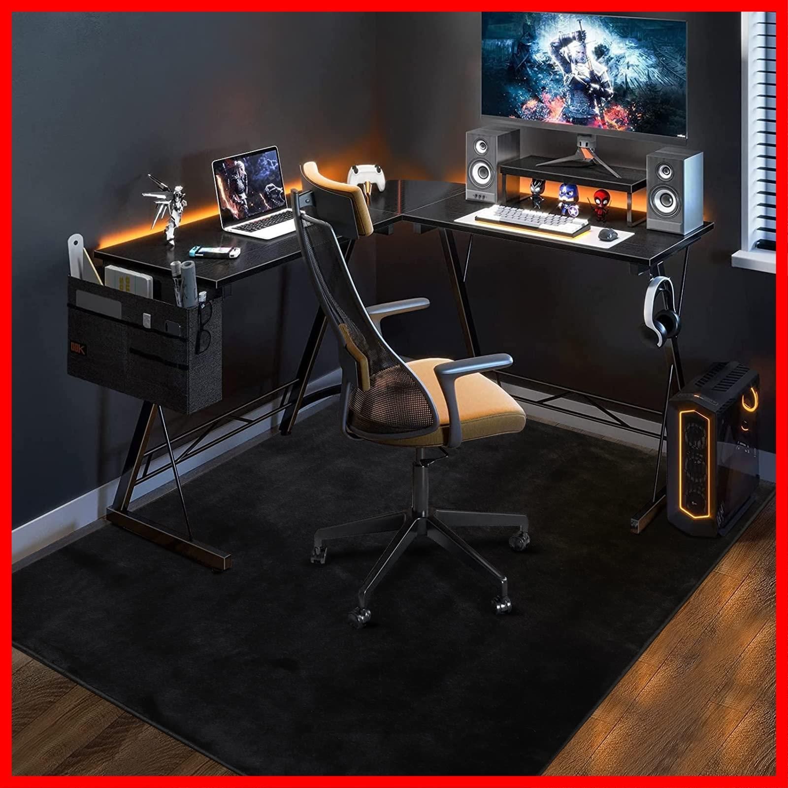 商品 チェアマット カーペットタイプ 130×160cm 滑り止め加工 フランネルタイプ ゲーミングチェアマット 床保護 傷防止 フローリングマット FUNHOO 騒音対策 床暖房対応