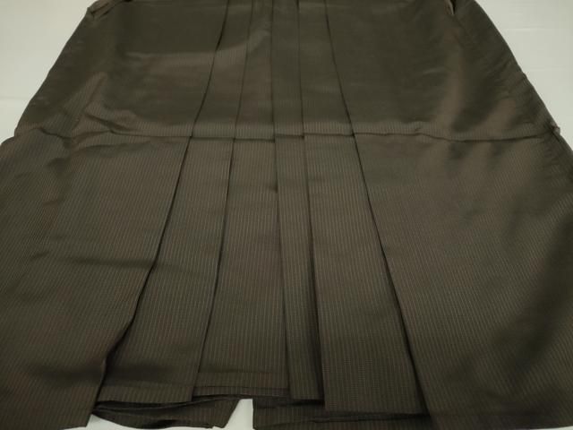 平和屋着物○男性 馬乗袴 縞 正絹 逸品 DAAM8102ps