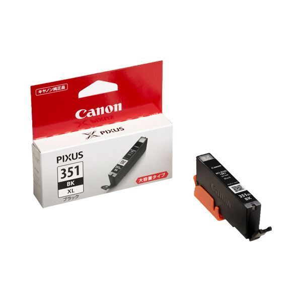 (まとめ) キヤノン Canon インクタンク BCI-351XLBK ブラック 大容量 6438B001 1個  