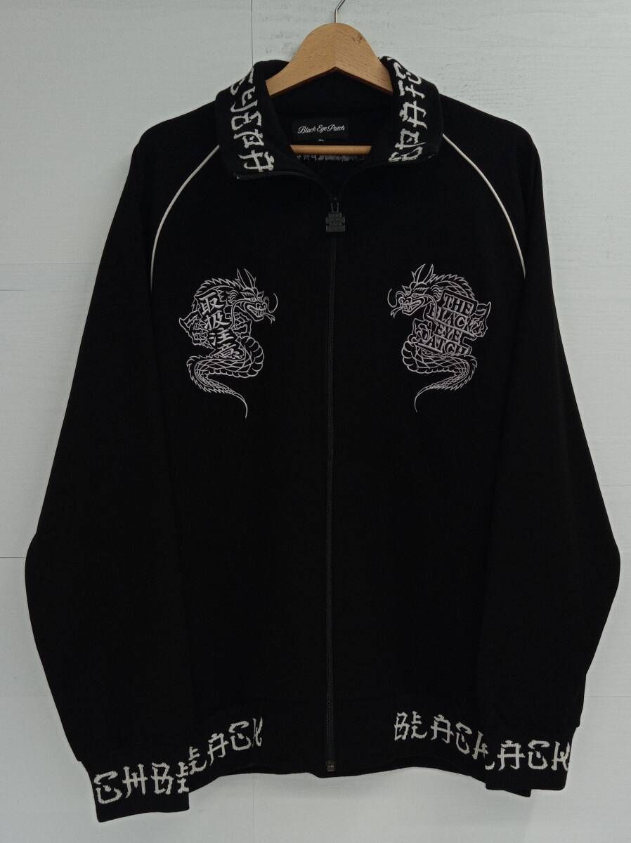 BlackEyePatch ブラックアイパッチ／ジャージ／DRAGON JERSEY TRACK JACKET／トラックジャケット／ブラック／XLサイズ  - メルカリ