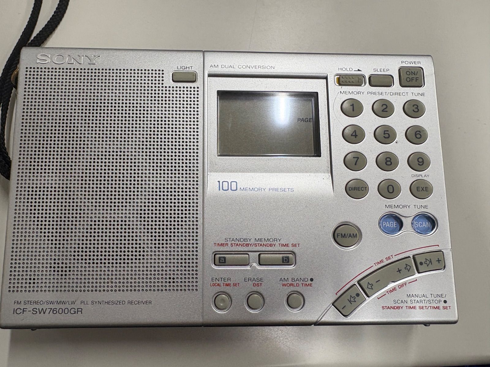  sony icf sw 7600 gr 動作品 その他 ポータブルプレーヤー