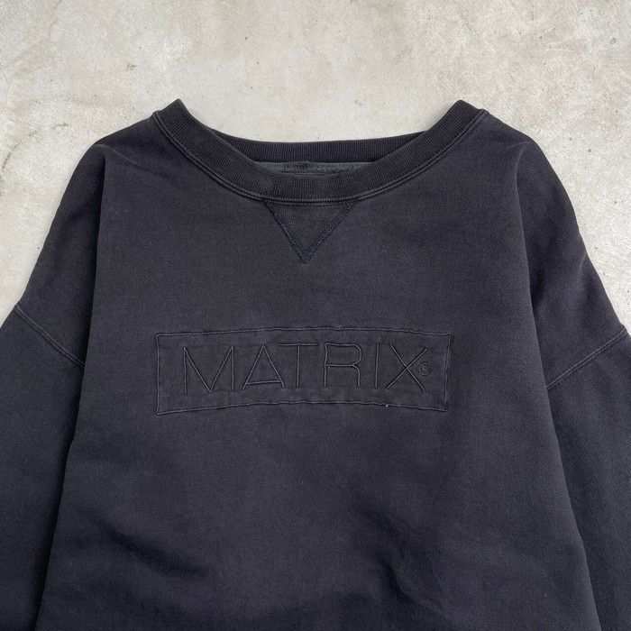 90年代～ MATRIX スウェットシャツ 企業ロゴ刺繍 メンズL 