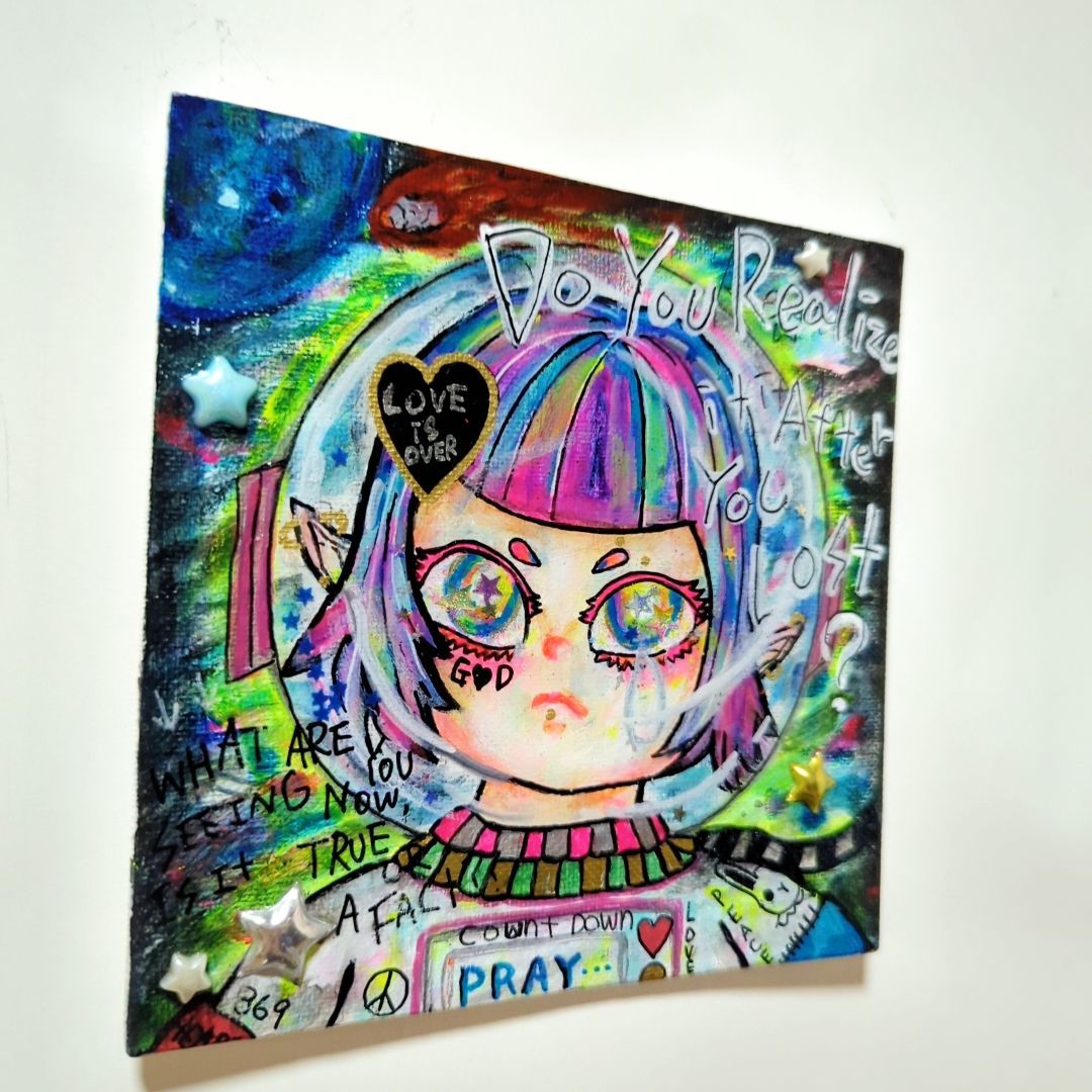 【一点物イラスト】憂さ子【A4サイズ.イラスト 現代アート 絵 】 Bunny girl #art #現代アート #現代美術 #絵 #美術 #painting