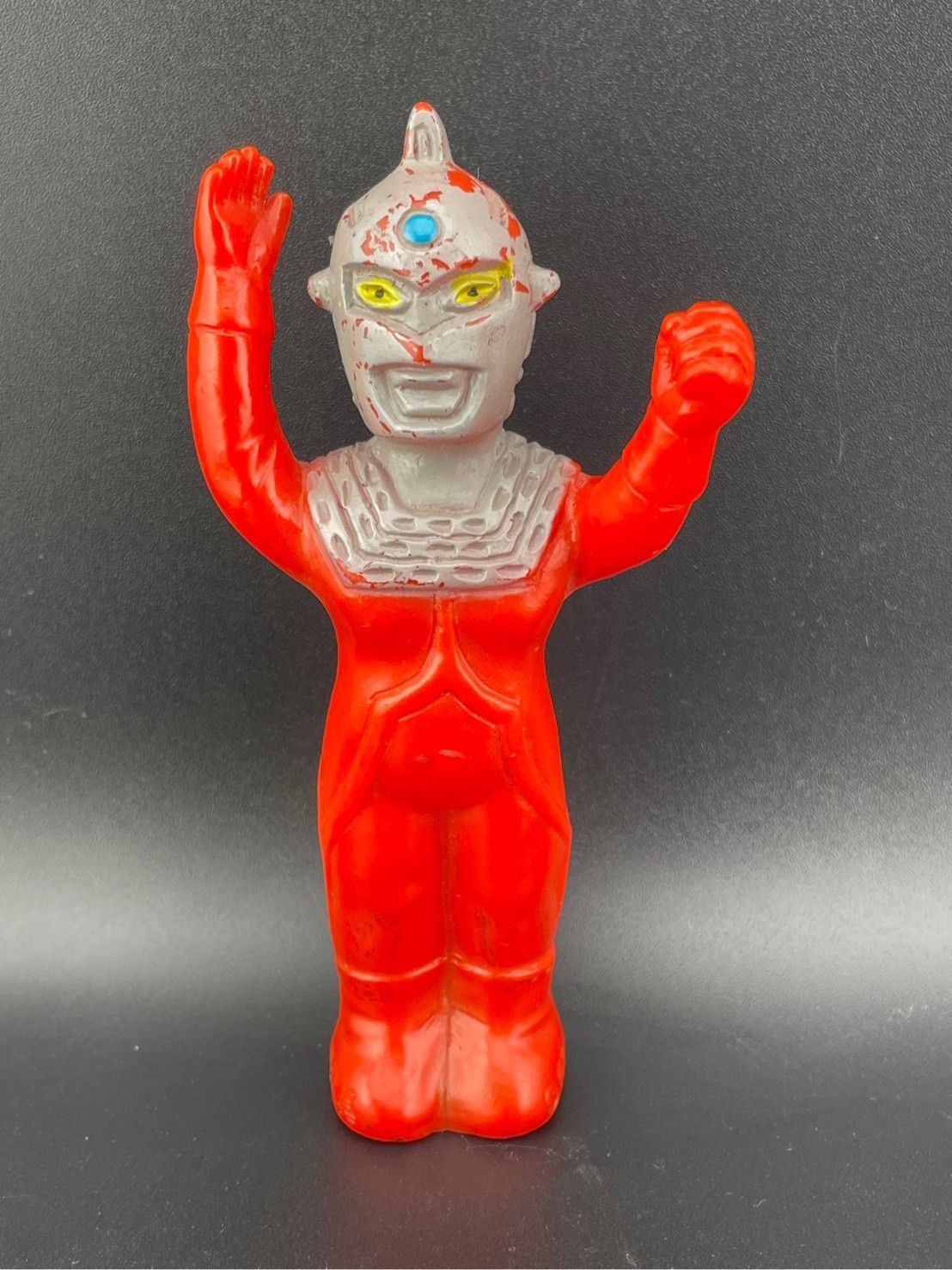 ミニ ウルトラマンセブン 当時品 東京大里玩具 円谷プロ ポピー ソフビ ミドルサイズ