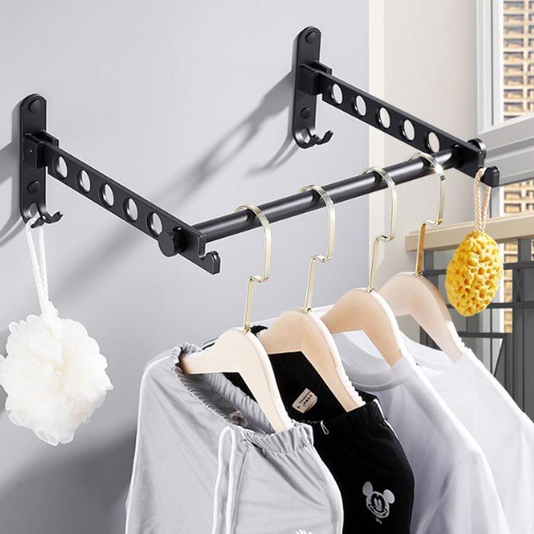 壁付け物干し 物干し 室内物干し 折りたたみ ホルダー2個組＋竿