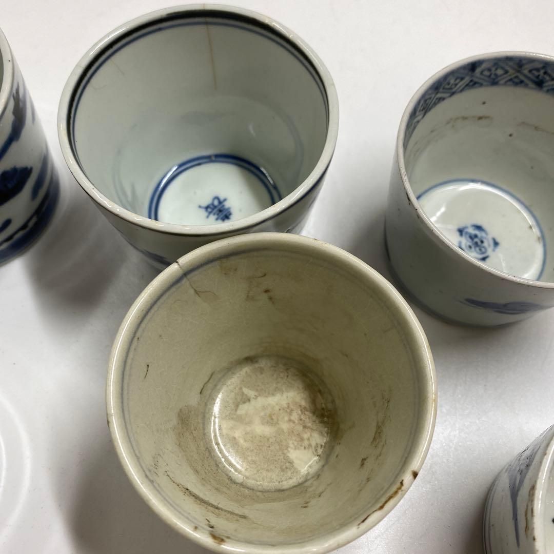 古伊万里 染付蕎麦猪口22客 東Y6-1204③ - メルカリ