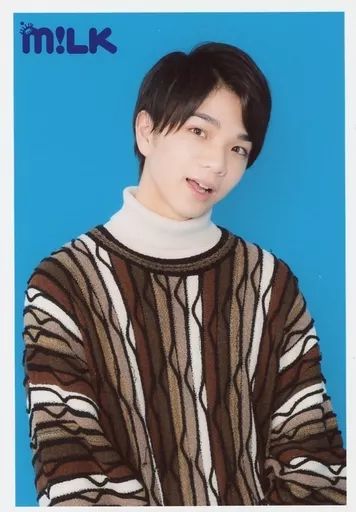 中古】生写真(男性) M!LK/塩崎太智/上半身・衣装茶白黒・両手下