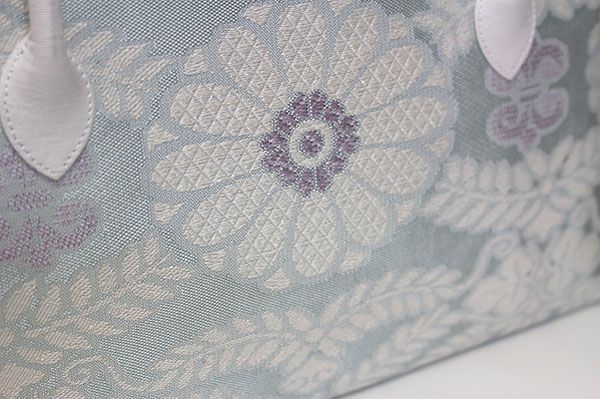 新品未使用 ！！特別セール！！京都 西陣 正絹 帯使用 利休バッグ 24