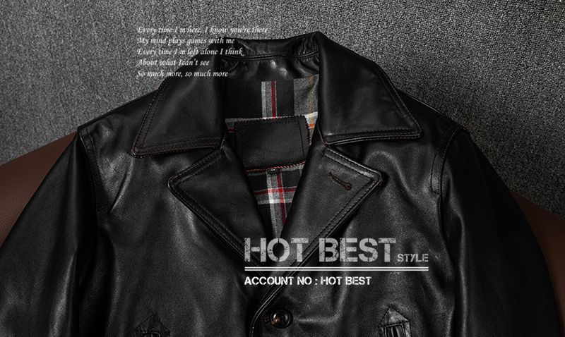 新発売 レザーカーコート 茶芯ホースハイド 馬革 レザージャケット M