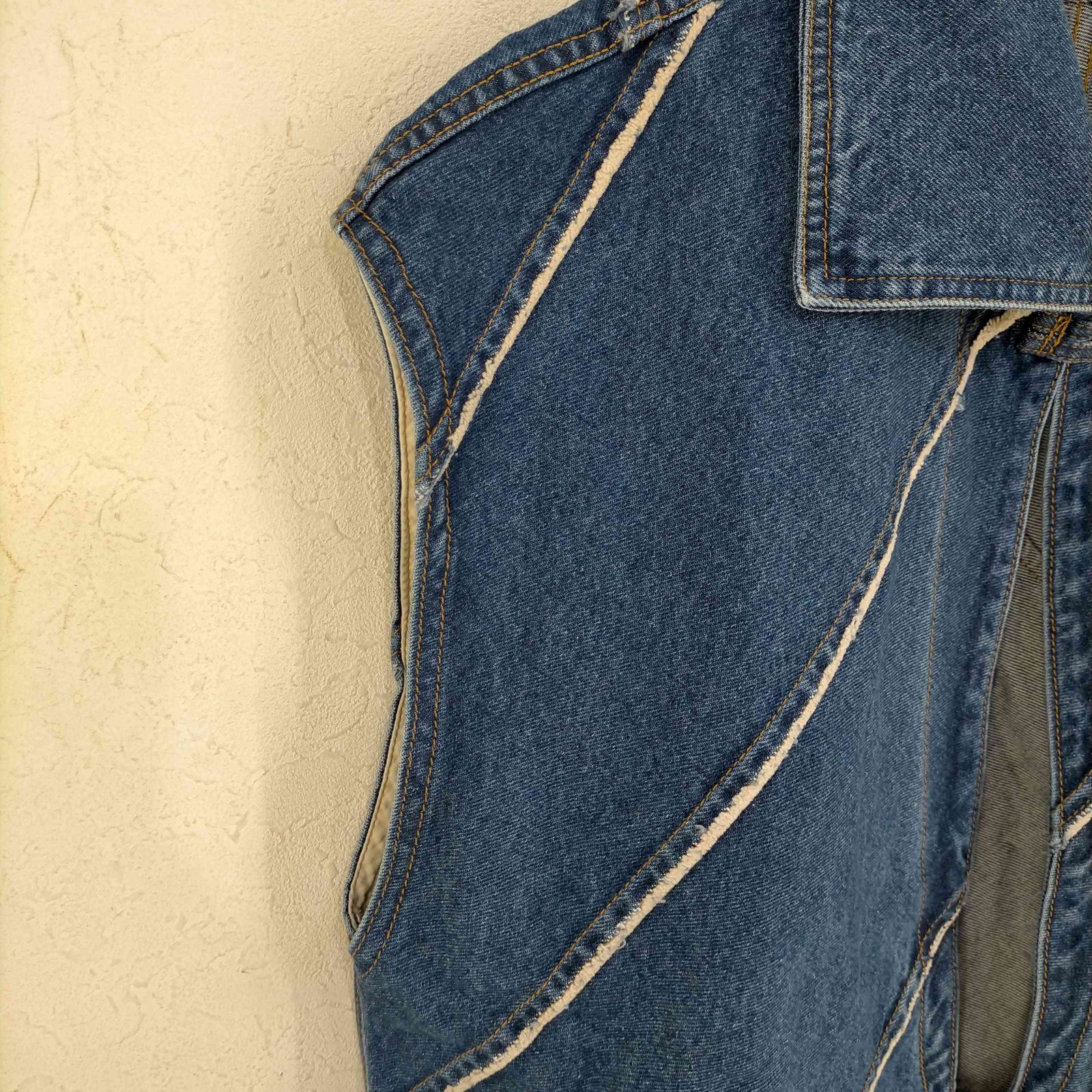 Eco Bio Washed Denim Jumper Vest