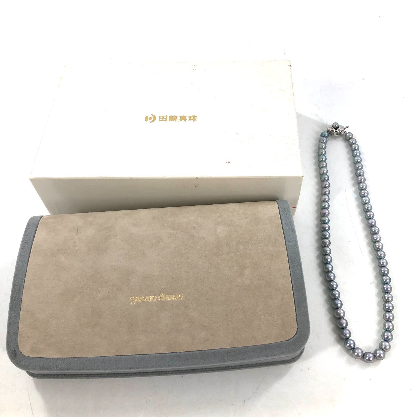 TASAKI 田崎真珠ネックレス タサキ アコヤ ブルーネックレス パール 