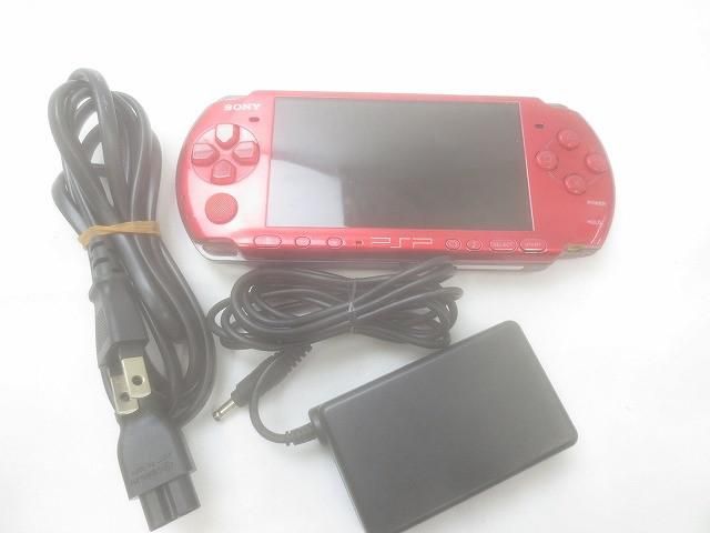 品 ゲーム PSP 本体 PSP3000 ラディアントレッド 動作品 充電器付き