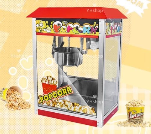 ノンスティックパン付き電動ポップコーンメーカー