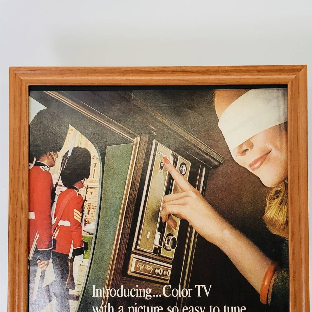 ゼニス カラーテレビ ZENITH 』ビンテージ 広告 60年代 フレーム 付 ポスター 当時物 額付 LIFE 雑誌 アンティーク  メルカリShops