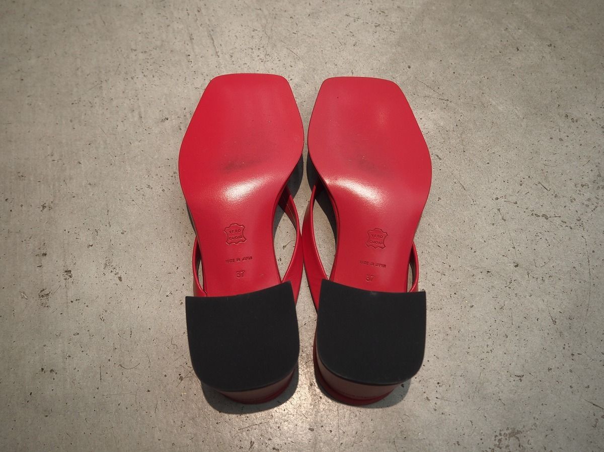 メゾンエウレカ トング ヒール サンダル MAISONEUREKA リアルレザー 新品 MAISON EUREKA メゾンエウレカ TONG HEEL SANDAL トング